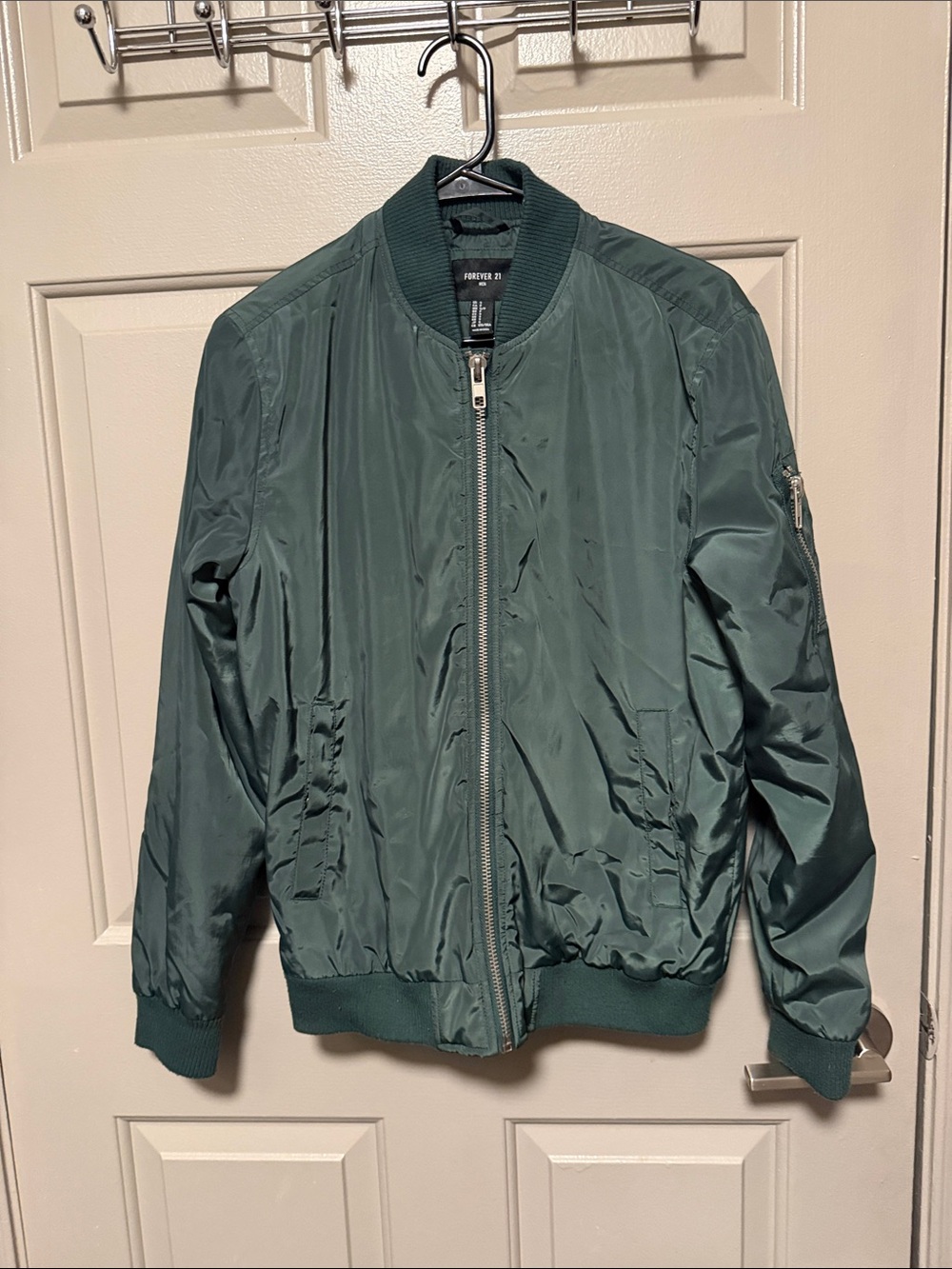 Forever 21 Men's Forest Green Bomber Jacket